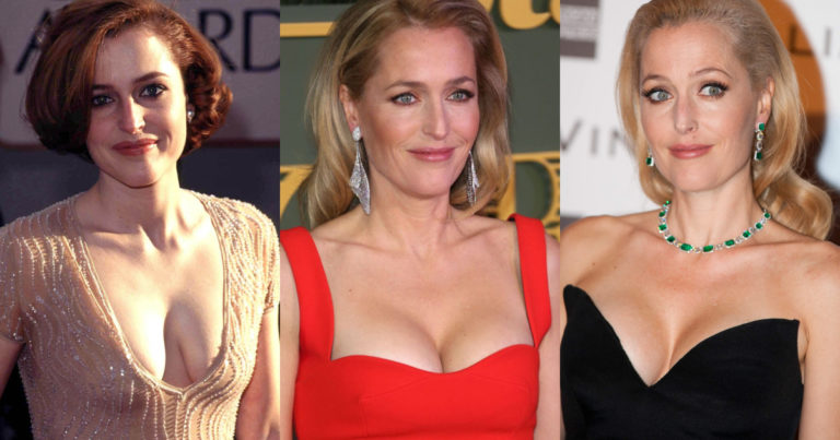 60+ Sexy Gillian anderson Boobs Pictures Reveal her majestic melons to the world