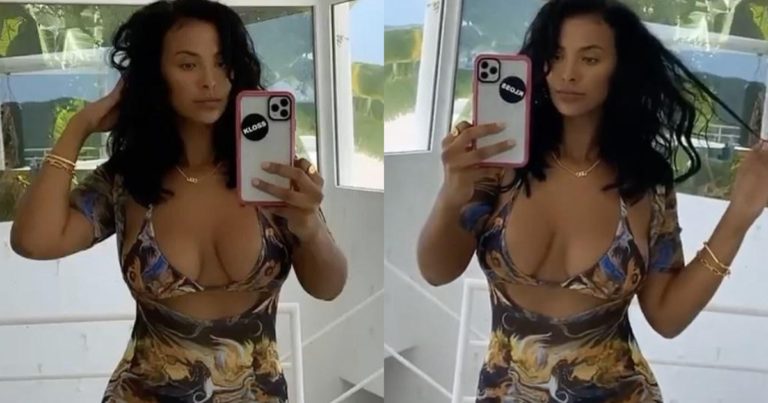 Maya Jama Looks Hot In Patterned Bikini