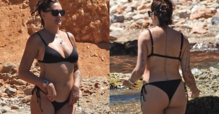 Robert Pires And Jessica Lemarie Enjoy A Holiday In Ibiza