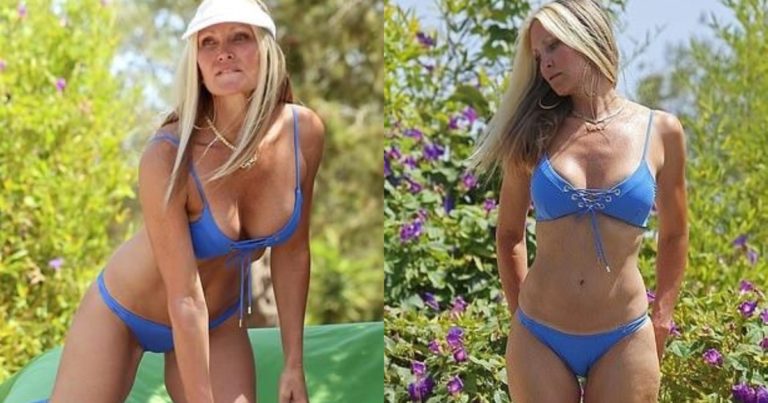 Caprice Looks Stunning In A Blue Bikini (5 Pics)