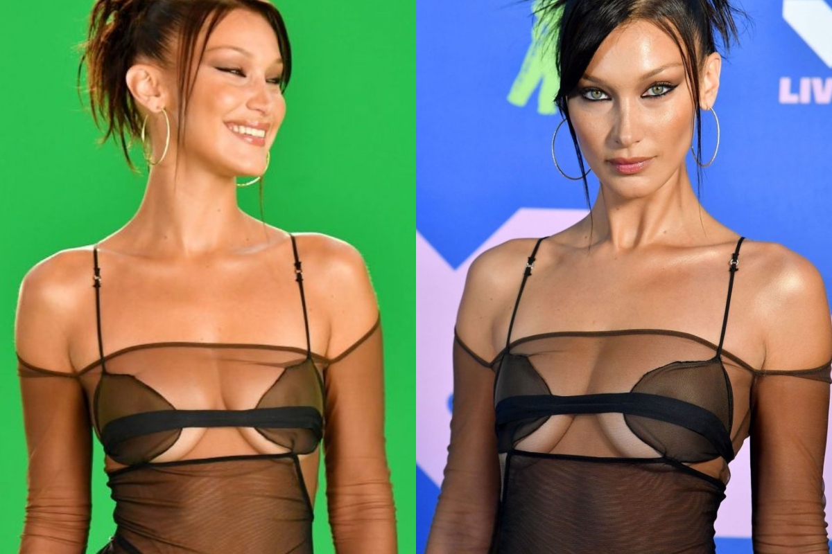 Bella Hadid Looks Fabulous See-through Outfit In VMA (18 Pics)