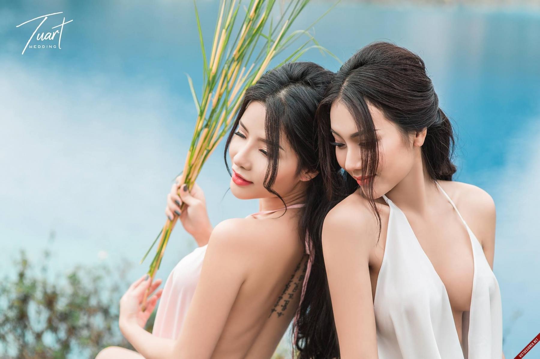 Vietnam Sexy Sisters Lakeside to Rescue Drowning Teenagers 1